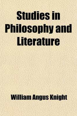 Book cover for Studies in Philosophy and Literature