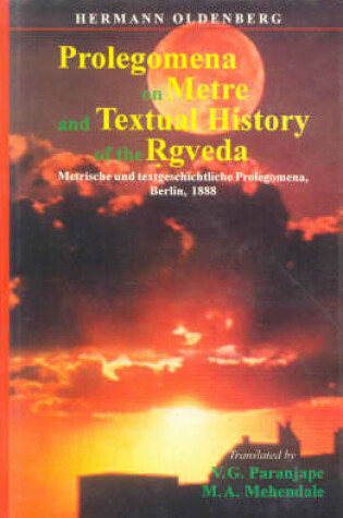 Cover of Prolegomenon on Metre and Textual History of the Rig Veda