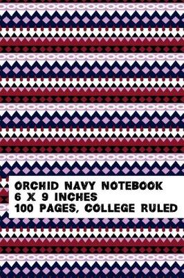 Book cover for Orchid Navy Notebook