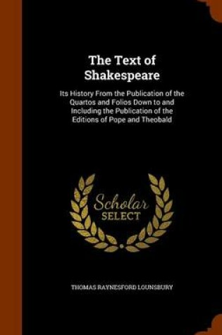 Cover of The Text of Shakespeare