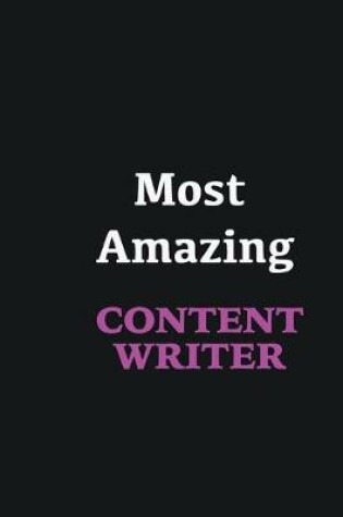 Cover of Most Amazing Content Writer