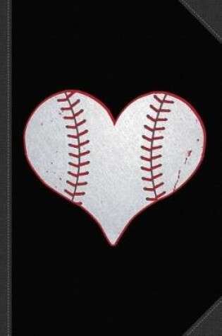 Cover of I Love Baseball Heart Journal Notebook