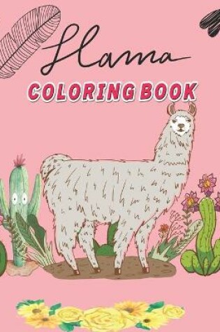 Cover of Llama Coloring Book