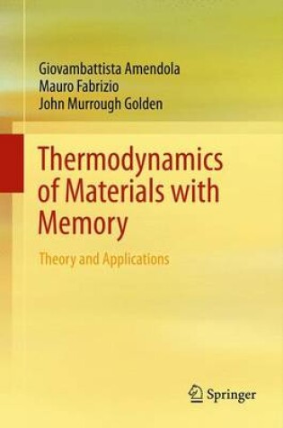 Cover of Thermodynamics of Materials with Memory