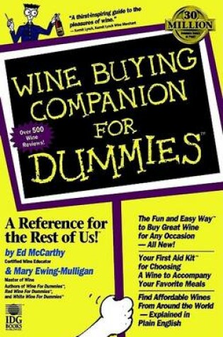 Cover of Wine Buying Companion for Dummies<