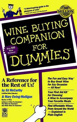 Cover of Wine Buying Companion for Dummies<