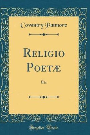 Cover of Religio Poetæ