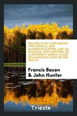Cover of The Essays of Lord Bacon