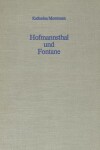 Book cover for Hofmannsthal Und Fontane