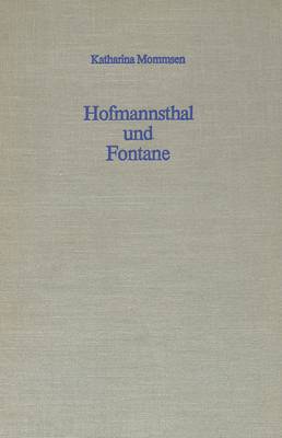 Cover of Hofmannsthal Und Fontane