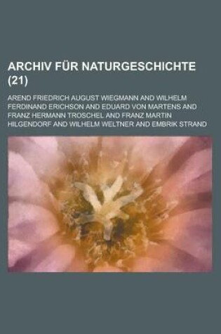 Cover of Archiv Fur Naturgeschichte (21 )