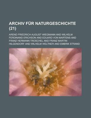 Book cover for Archiv Fur Naturgeschichte (21 )