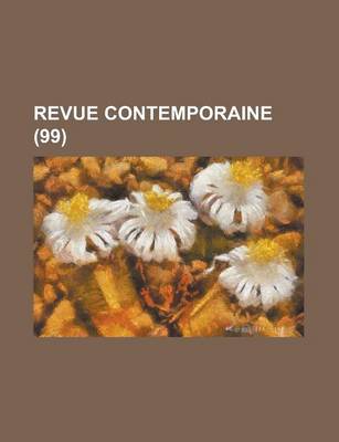 Book cover for Revue Contemporaine (99)