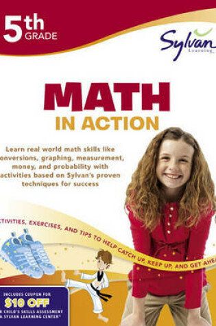 Cover of Fifth Grade Math In Action (Sylvan Workbooks)