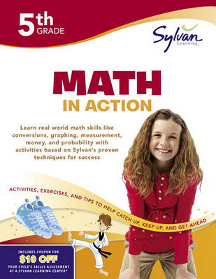 Book cover for Fifth Grade Math In Action (Sylvan Workbooks)