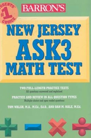Cover of Barron's New Jersey Ask3 Math Test
