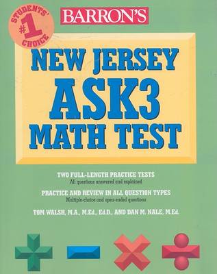 Book cover for Barron's New Jersey Ask3 Math Test