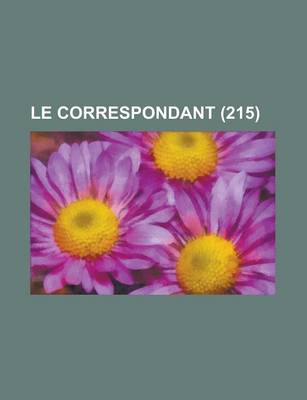 Book cover for Le Correspondant (215)