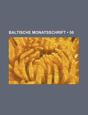 Book cover for Baltische Monatsschrift (56)