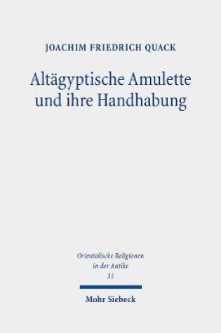 Cover of Altägyptische Amulette und ihre Handhabung