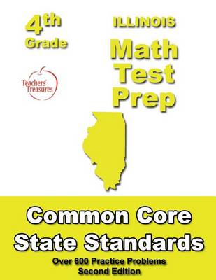 Book cover for Illinois 4th Grade Math Test Prep