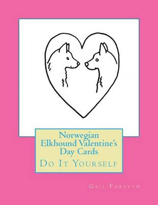 Book cover for Norwegian Elkhound Valentine's Day Cards