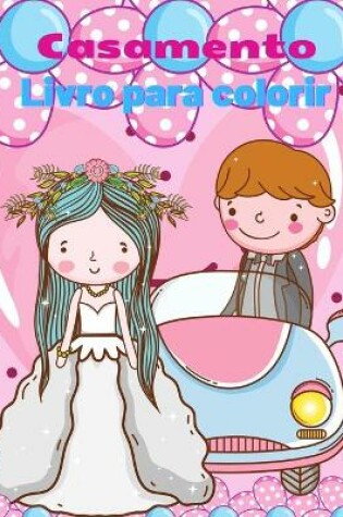 Cover of Livro de coloração de casamento para crianças