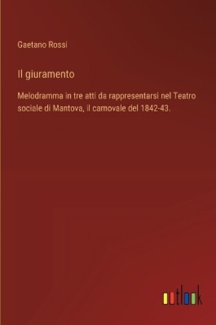 Cover of Il giuramento