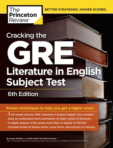 Cover of Cracking the GRE Literature in English Subject Test, 6th Edition