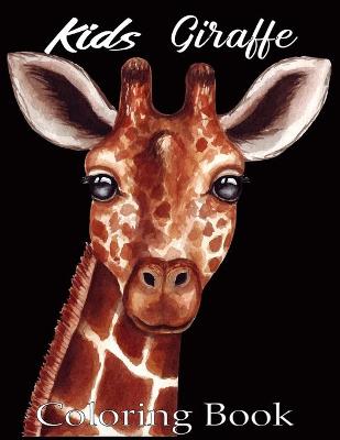 Book cover for Kids Giraffe Coloring Book