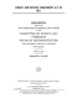 Cover of Energy and Revenue Enrichment Act of 2011