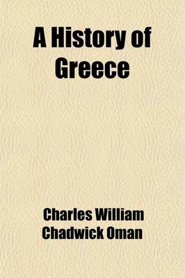 Book cover for A History of Greece from the Earliest Times to the Death of Alexander the Great