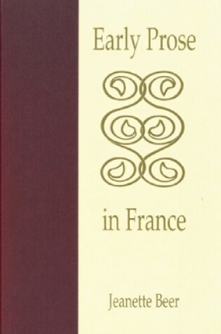 Cover of Early Prose in France