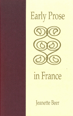 Book cover for Early Prose in France