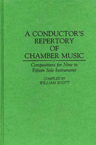 Cover of A Conductor's Repertory of Chamber Music