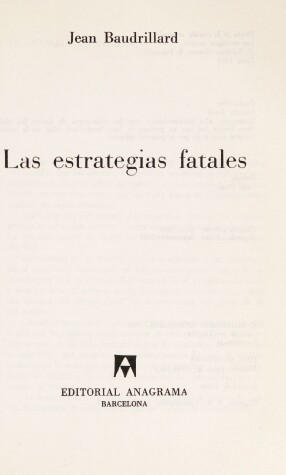 Book cover for Las Estrategias Fatales