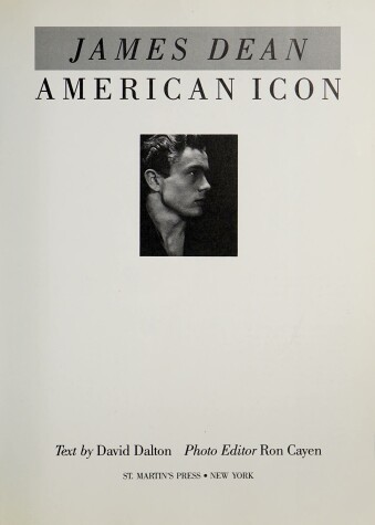 Book cover for James Dean, American Icon