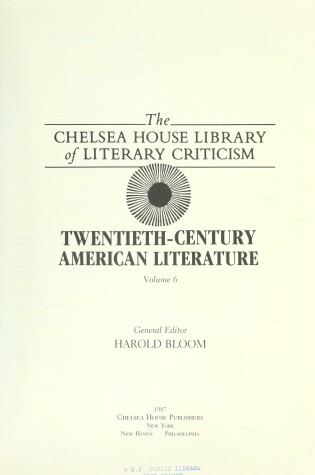 Cover of 20th Cent Amer Lit (Vol. 6)(Oop)