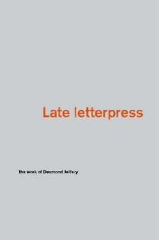 Cover of Late Letterpress