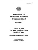 Book cover for 2003 IEEE Mtt-S Symposium on Microwave