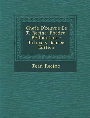 Book cover for Chefs-D'Oeuvre de J. Racine