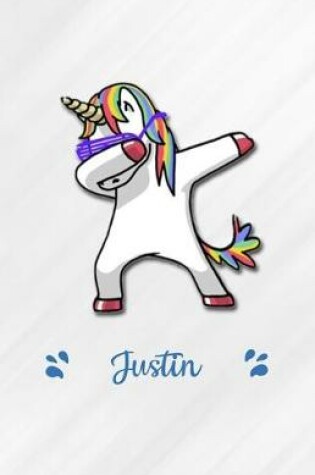 Cover of Justin A5 Lined Notebook 110 Pages