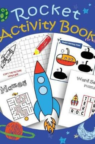 Cover of Rocket Activity Book for kids