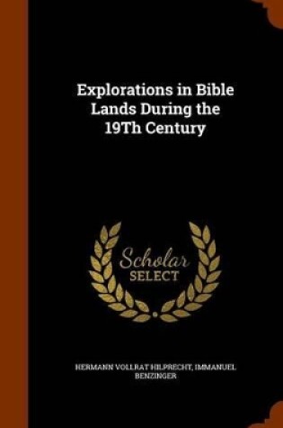 Cover of Explorations in Bible Lands During the 19th Century