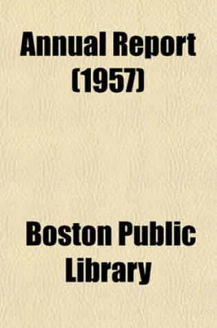 Cover of Annual Report (1957)