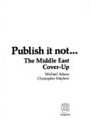 Cover of Publish it Not....