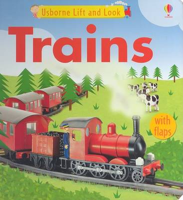 Book cover for Trains Lift and Look