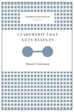 Cover of Leadership That Gets Results (Harvard Business Review Classics)