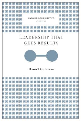 Cover of Leadership That Gets Results (Harvard Business Review Classics)