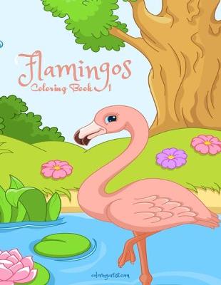 Book cover for Flamingos Coloring Book 1